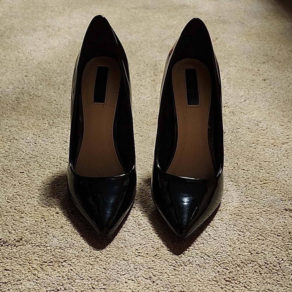 Forever 21 Black Heeled Shoes Pointed Toe